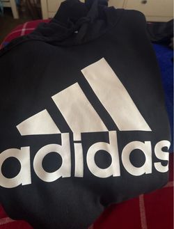 Adidas black and white hoodie