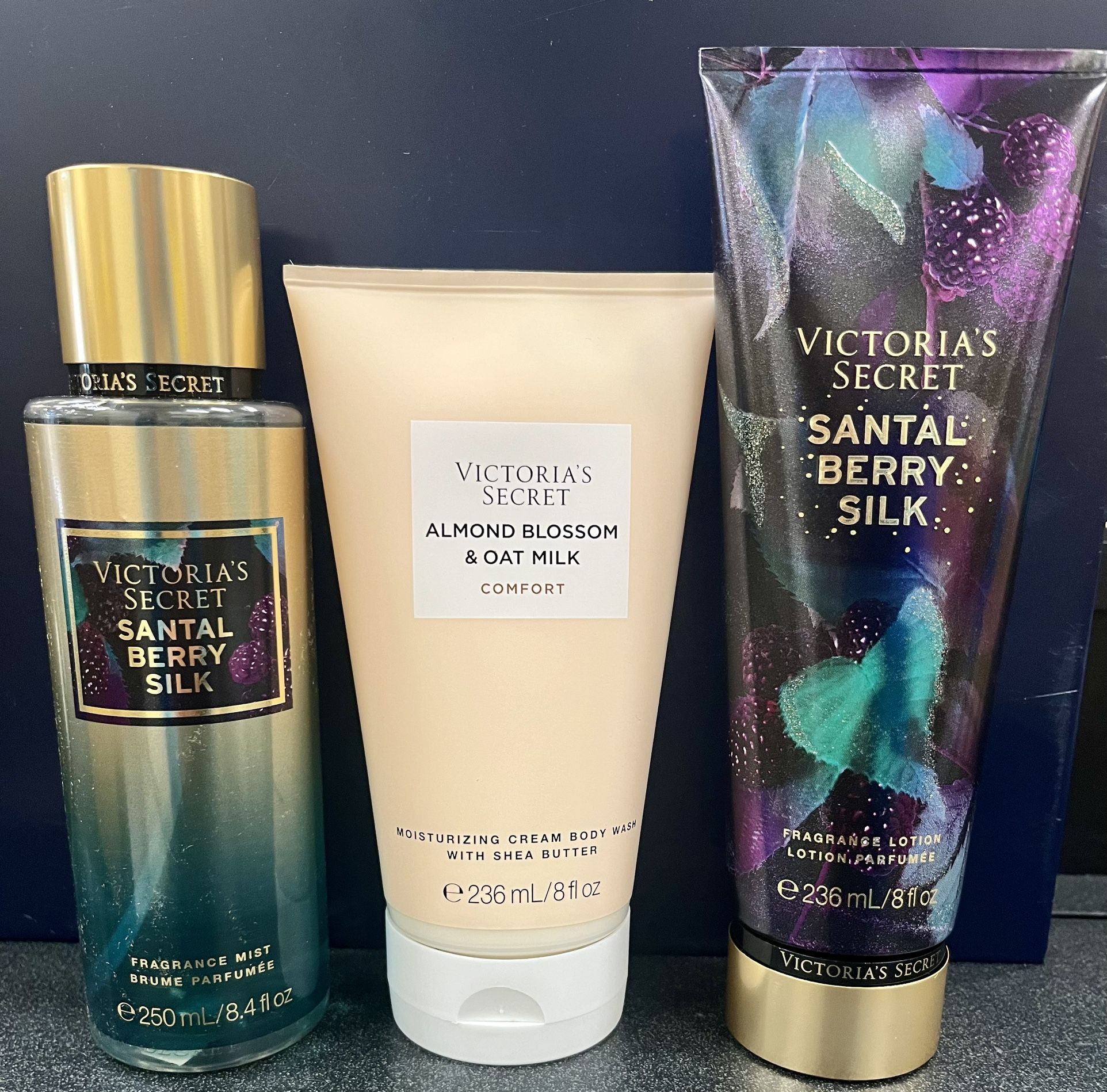 Victoria Secret Santal Berry Silk Bundle