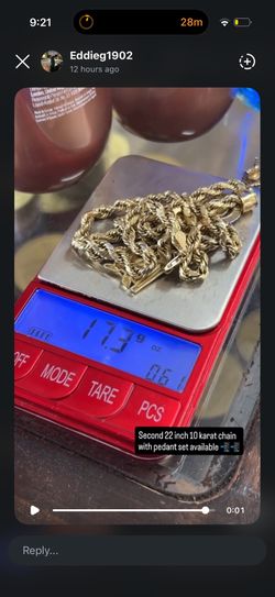 10k Gold Necklace With Pendant