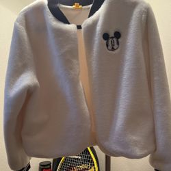 White Super Soft Mickey Jacket