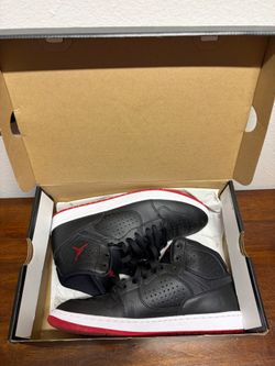 Jordan Access Black Gym Red White Size 10