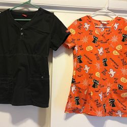 Halloween Scrub Tops 