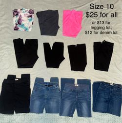 Girls clothes size 10