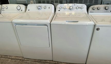 GE Basic Washer Dryer Set – Top Load Agitator