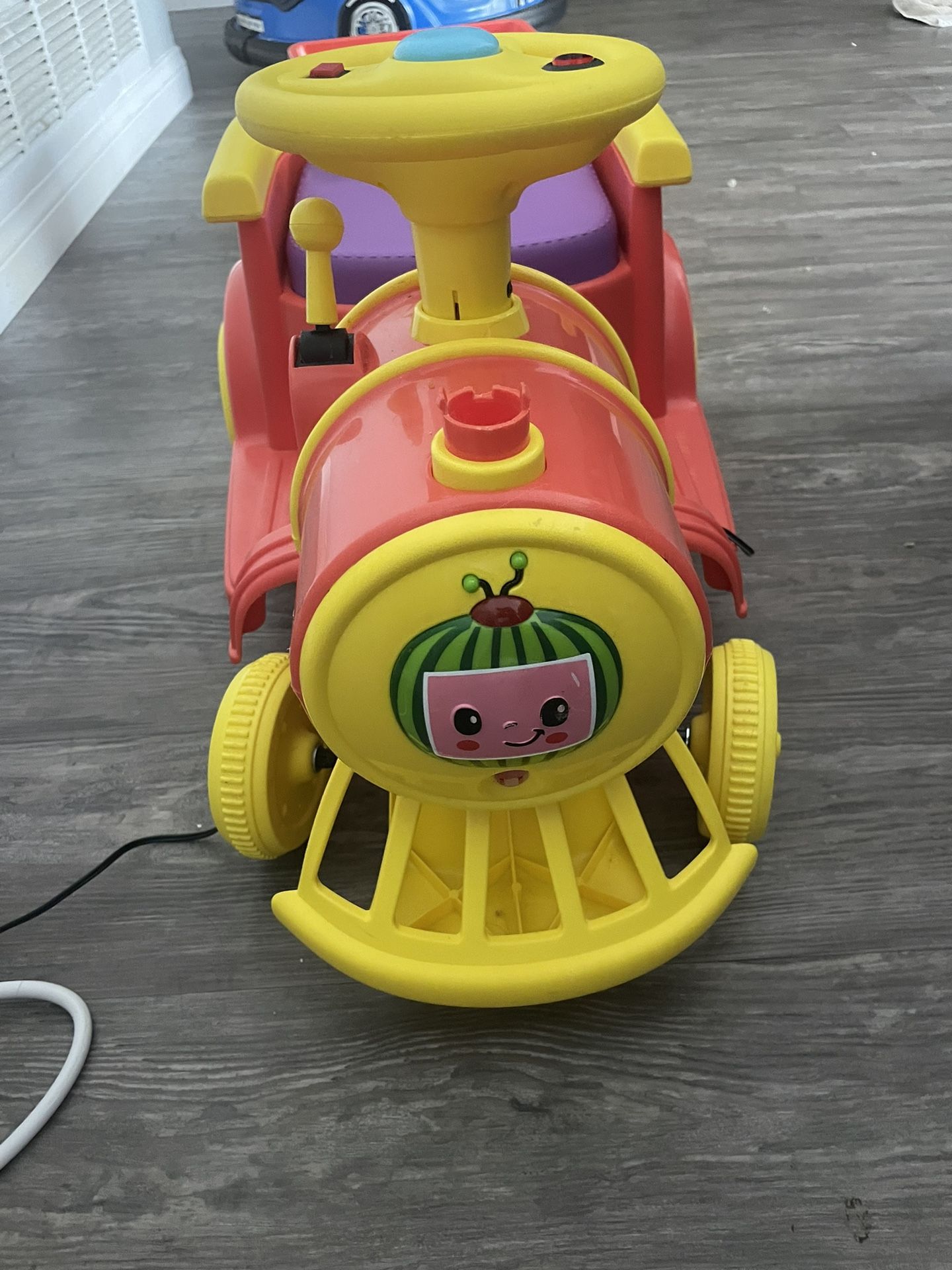 Cocomelon Choo Choo Train Ride-On Toy, 6-Volt Battery-Powered