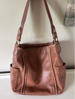 Brown Antik Kraft Leather Hobo bag