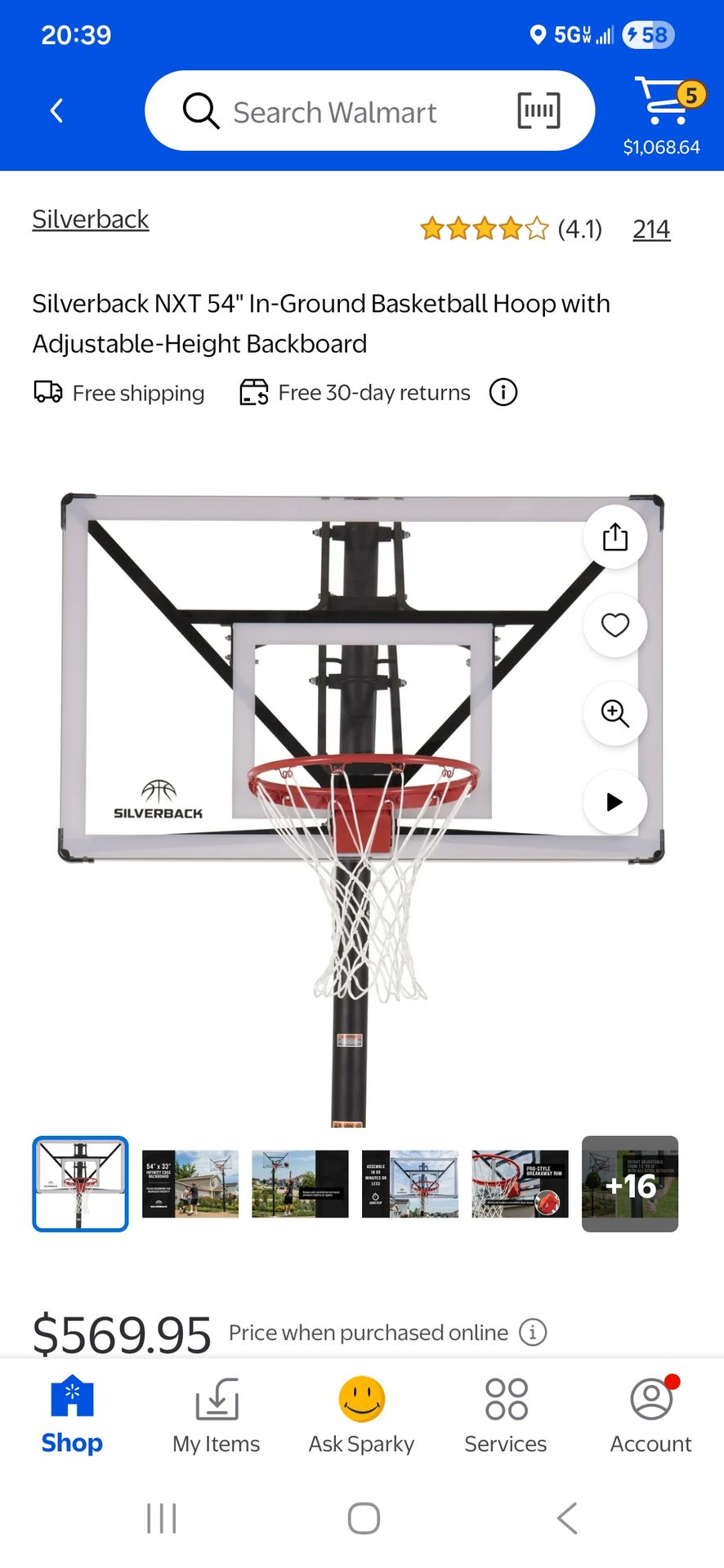 Basketball hoop