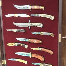 Vintage Hunting Knives Collector Set, Solingen Germany 