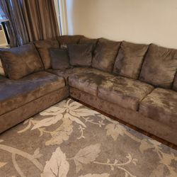  Sectional  Mico Fiber Couch 