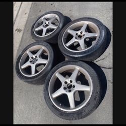 4 — 215/45r17 5x100 5x3.94 Stock Toyota Celica Matrix  Impreza Prius Wheels Rims Tires!!!!!!!!