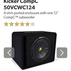 2 Kicker 12" Comp C Subs In Individual Professional Ported Boxes