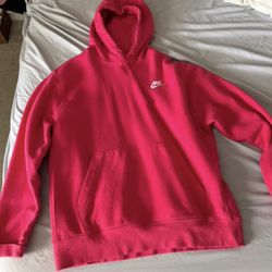 Nike hot pink hoodie Size L