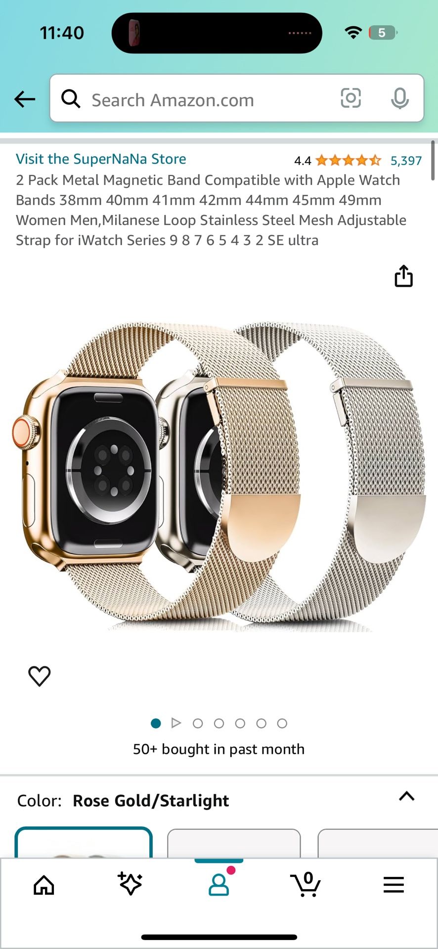 Three Apple Watch Bands