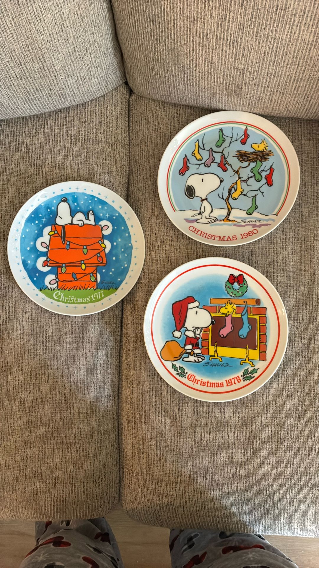 Peanuts Christmas Collector Wall Plates