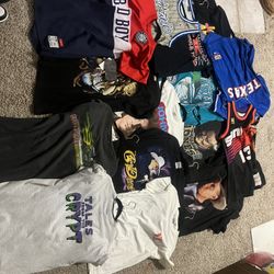 Bundle Of Vintage Shirts And Jerseys 