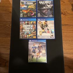 5 PS4 games All game dis work