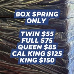BOX SPRING ONLY 