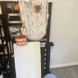 Baby Crib and Decor