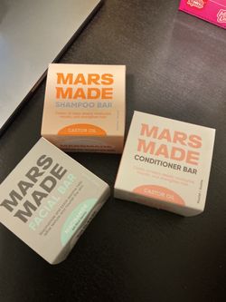 Mars Made Shampoo Conditioner Facial Bar Soaps