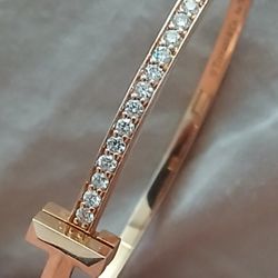 Tiffany Bracelet 18k Gold 1.00 CT Diamonds