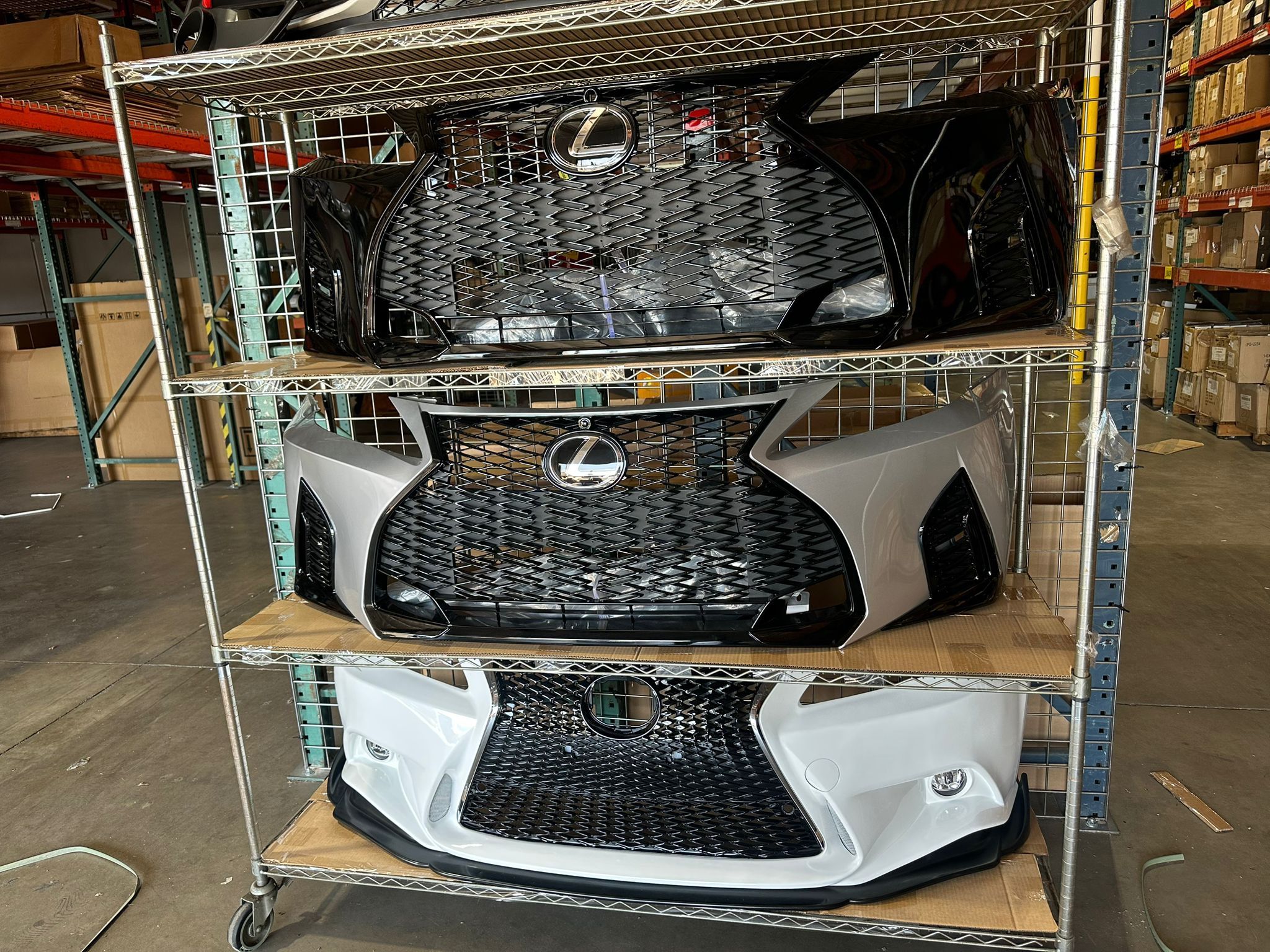 For 06-13 Lexus IS250 IS350 Conversion to 21+ F-Sport Front Bumper Painted Black #202 black White crystal Pearl 062 Silver metallic 1CO