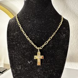 Gold Cross Chain