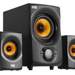 Acoustic Audio by Goldwood Bluetooth 2.1 Speaker System 2.1-Channel Home Theater Speaker System, Black (AA2170)
