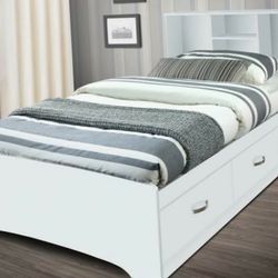 Twin/Full Storage bed frame in 6 Colors