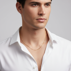 10K Yellow Gold 20" Figaro Chain