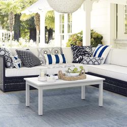 White Patio Coffee Tables for Outside Rectangle