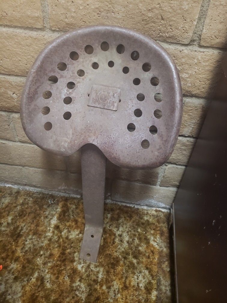 Vintage Steel Tractor Seat