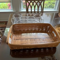 Longaberger Serving Tray/basket