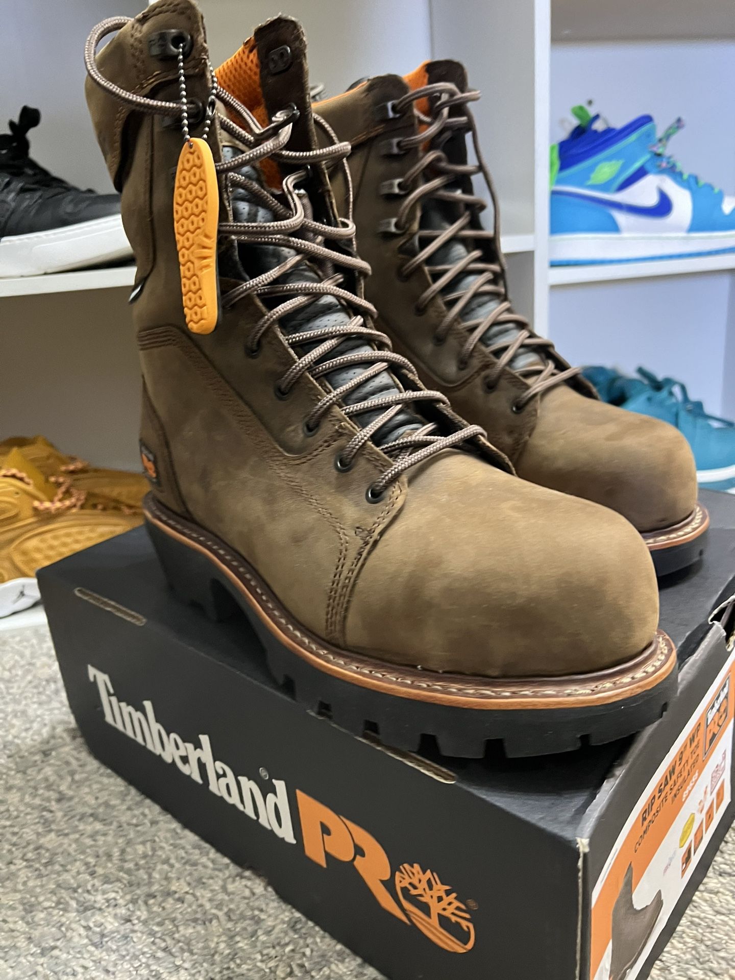 TIMBERLAND PRO RIP SAW 9" INSULATED WATERPROOF COMPOSITE TOE LOGGER