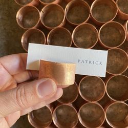 76 Copper Placeholders Name Cards