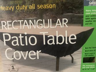 RECTANGULAR PATIO TABLE COVER