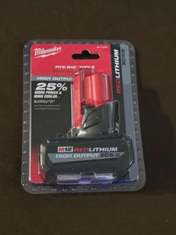 (Price Firm) Milwaukee M12 RedLithium High Output XC 5.0 Battery