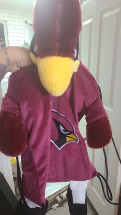 Cardinals plush drawstring bag
