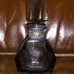 Vintage Smoked Glass Perfume Bottle