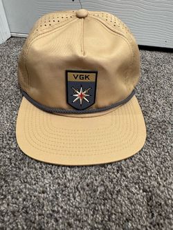 Vegas Golden Knights Team Badge Snapback Gold Snapback Hat NWT