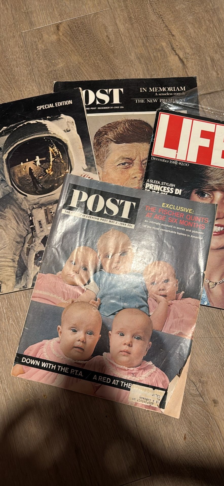 LIFE Magazines. Diana, JFK