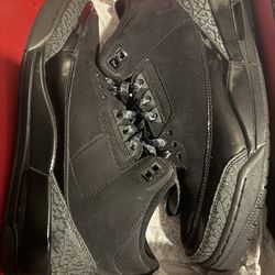 AIR JORDAN RETRO 3 “black cat” size 11