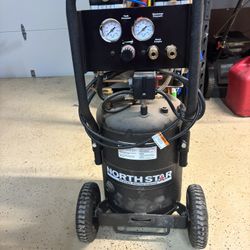 NorthStar Portable Quiet Electric Air Compressor, 1.5 HP, 8-Gallon, 4 CFM @ 90 PSI