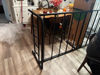 Black Metal Bed Frame and Mattress
