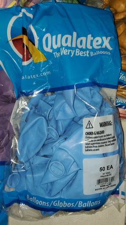 Pale Blue Balloons 