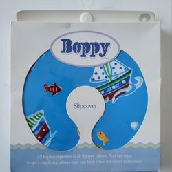 Boppy Pillow "Nautical Sailboats" Slipcover 