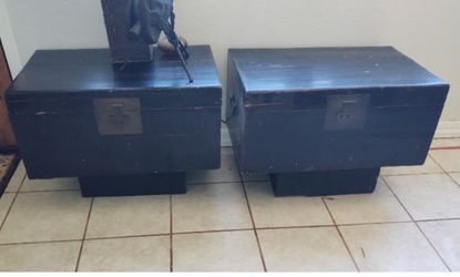 Two vintage would boxes 75.00 for both