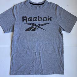 Boys Classic Reebok Gray Casual Tee Short Sleeve XL 