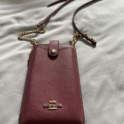 Coach Crossbody Cartera Para Celular Nueva