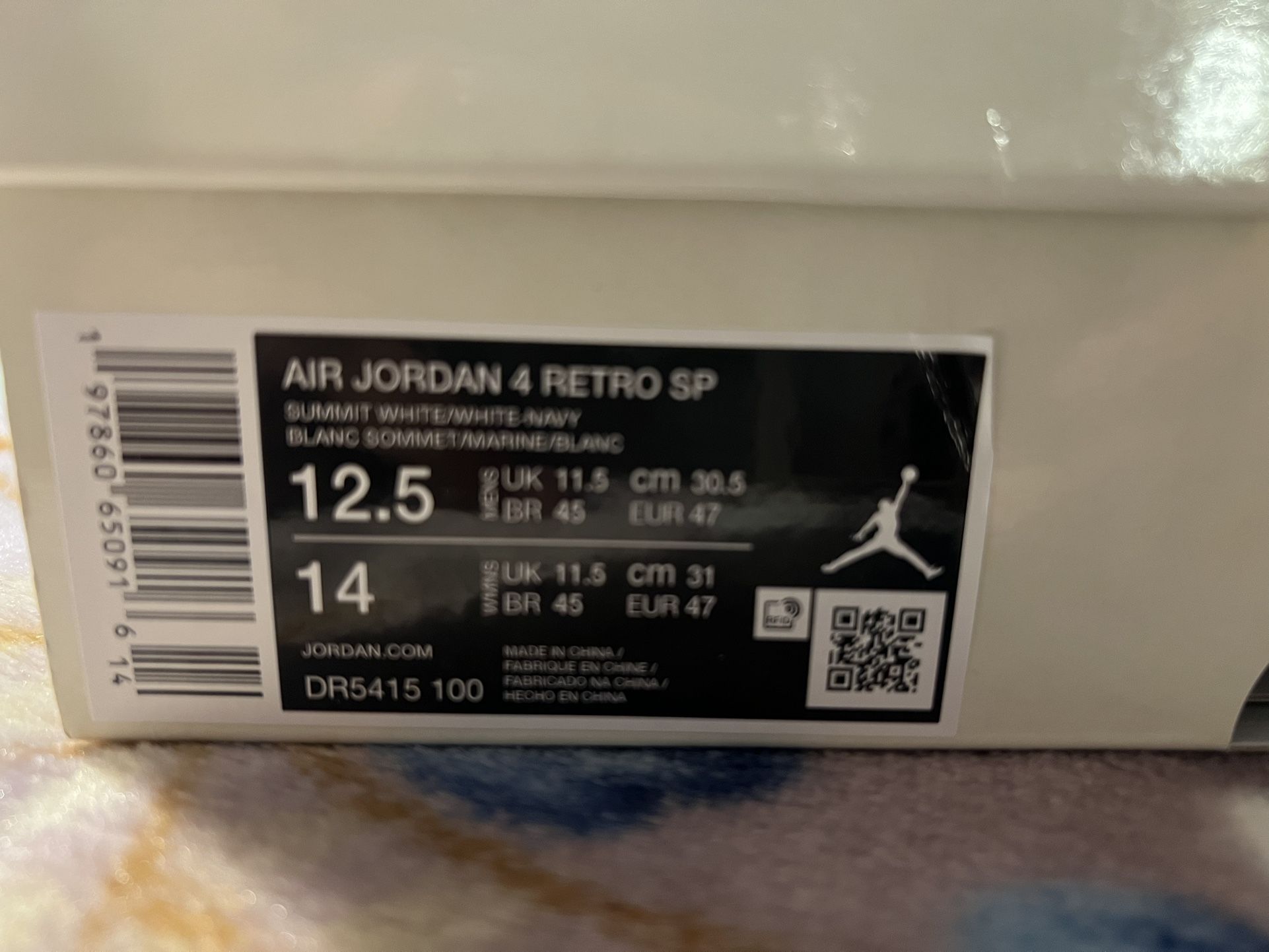 Jordan Retro 4 SB Navy Size 12.5