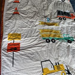 Land Of Nod Crate And Barrel Kids Construction Quilt